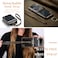 جراب Mobcos Caseme Samsung Galaxy Z Flip 4 Horse المصنوع من جلد PU البني القابل للطي بتصميم كلاسيكي مع حلقات مسند وحزام يد
