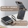 جراب Mobcos Caseme Samsung Galaxy Z Flip 4 Horse المصنوع من جلد PU البني القابل للطي بتصميم كلاسيكي مع حلقات مسند وحزام يد