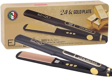 PrecisionWare Enzo EN-5182 Enzo Professional Ceramic Hair Iron Straightener, 1.75-inch Wide Plate, Fast Heating, Adjustable Temperature, Anti-Frizz, Lightweight Design, Intl Version