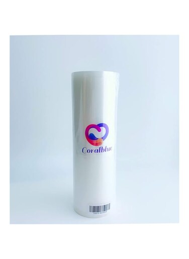 CoralBlue Vacuum Sealer Rolls 22cm x 15m - Compatible with Foodsaver &amp; others- Embossed Vacuum Sealer Bags Make Own Size for Sous Vide or Food Storage (22cm x 15m)