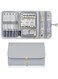 Portable Jewelry Organizer, Travel Jewelry Storage Case for Women Jewelry Pouch Tangle Free Jewelry Storage Roll Bag with Waterproof &amp; Lightweight for Necklaces/Rings/Earrings/Bracelets (Grey)