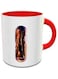 imPRESS White &amp; Red Ceramic Coffee Mug With Night Chrome Letter I