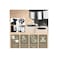 M DX3413 450W Drip Coffee Maker, Permanent Filter, 2 Porcelain Cups