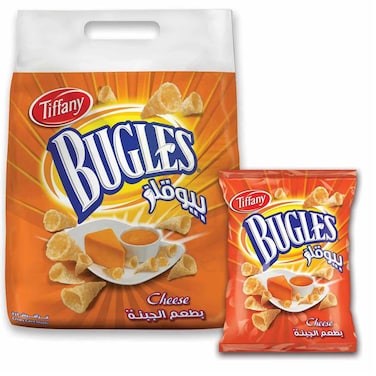 Tiffany Bugles Cheese, 10.5g Pack of 22