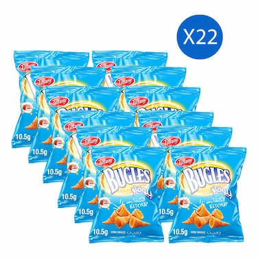 Tiffany Bugles Ketchup, 10.5g Pack of 22