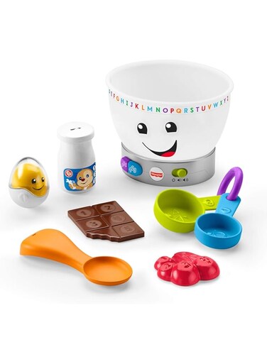 Fisher-Price Laugh &amp; Learn Magic Color Mixing Bowl - Arabic &amp; French Edition