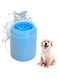 Amasawa Dog Paw Cleaner,Pet Paw Cleaner,Pet Foot Washing Cup Portable Soft Silicone Bristles Cleaning Brush Cup Supplies for Dog Gently and Thoroughly Clean Pet Muddy Paws (Big, Blue)