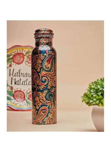 Copper Craft 1L Premium Printed Copper Bottle
