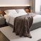 Home Comfy Cashmere Reversible Blanket - Brown