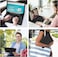 Muzz Keyboard Case for Galaxy Tab S9 Plus 12.4" 2023, Detachable Wireless Keyboard, Protective Cover (Galaxy S9 Plus (12.4'))