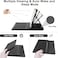 Muzz Keyboard Case for Galaxy Tab S9 Plus 12.4" 2023, Detachable Wireless Keyboard, Protective Cover (Galaxy S9 Plus (12.4'))