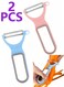 Kitchen Peelers, Super Sharp Vegetable Peelers, Fruit Peeling Blade, Pink &amp; Blue (Blue+Pink)