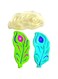 OHM Peacock Feather Cookie Fondant Cutter Sugar Craft Cake Decorating Tool