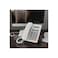 Corded Desktop Telephone with LCD Display, Large Button Keypad, Caller ID, White