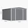 GARDEN SHED/STORAGE ROOM GREY COLOR WITH 2 YEARS WARRANTY