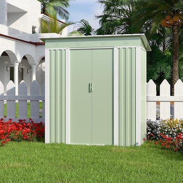 GARDEN SHED/STORAGE ROOM GREY COLOR WITH 2 YEARS WARRANTY