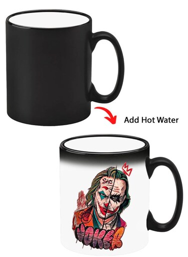 Color Changing Heat Sensitive Ceramic Mug, Image Revealed When HOT Liquid is Added! Joker