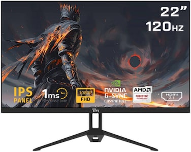 TM ECO SERIES 22&rdquo;, 120hz, 1MS, FHD, HDMI 2.1 &amp; DP 1.4 Gaming Monitor TM22FHD120IPS