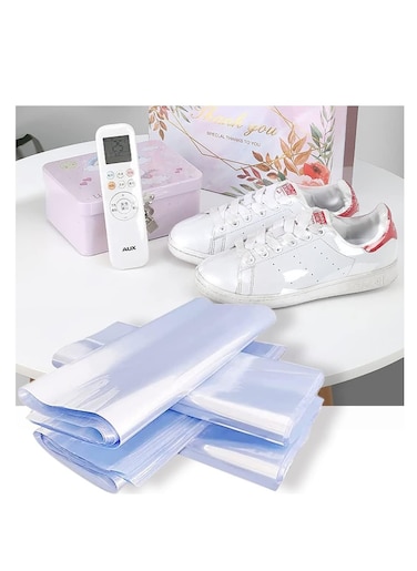Shrink Wrap Bags, PVC Clear Heat Sealer Bags, Seal Wrapping Supplies, Waterproof Odorless and Transparent, for Shoes Storage, Gifts, Remote Control, Candles, DIY Crafts Packaging, 50pcs (40 * 60cm)