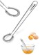 Steel Mini Whisks Spring Coil Wire Egg Beater, Handheld Small Egg Whisk Beater Manual Hand Whisker for Coffee Sauce Milk Mixing