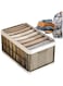 HYTTER Clear Garment Storage Boxes, Cube Organizer in Closet, See Through Translucent Plastic Storage Box, Cupboard Clothes Organiser Box Drawers for Wardrobe (9 Grid No Lid)