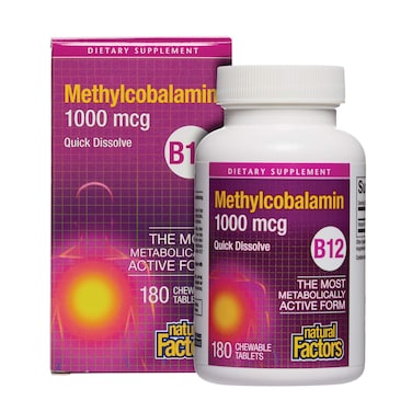 Nf B12 Methylcobalamin 1000Mcg Tabs 180Mcg