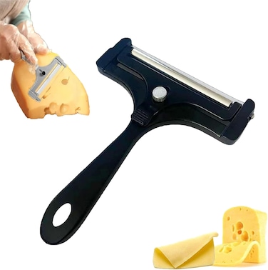 Kitchen Cheese Slicer,Cheese Slicer,Food Slicer,Adjustable Hand Held Cheese Cutter Wires,Heavy Duty Stainless Steel Cheese Slicers for Soft Semi Hard Block Cheese 
