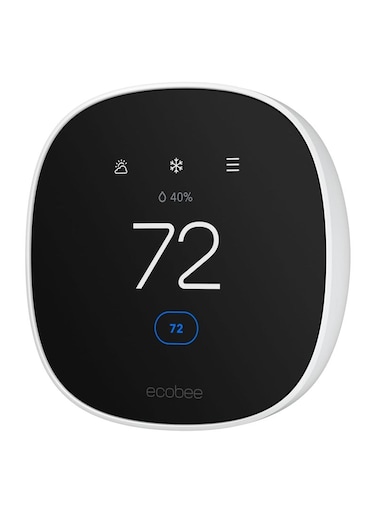 ecobee Smart Thermostat Essential - Energy Star Certified programmable Wi-Fi Thermostat - Works with Siri, Alexa, and Google Assistant
