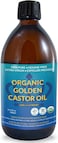 QUEEN OF THE THRONES Organic Golden Castor Oil - 500mL (16.91 Fl Oz (Pack of 1))   100% Pure &amp; Expeller Pressed for Hair, Skin &amp; Digestion   Hexane Free   USDA Certified