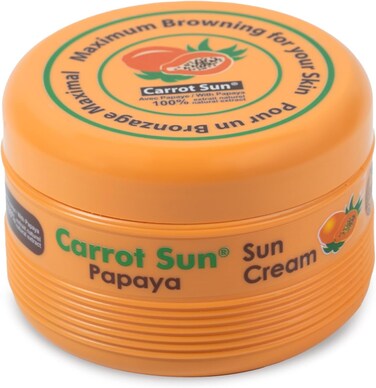 قابض المسامات يستخدم لتسمير البشرة من كاروت صن على هيئة كريم