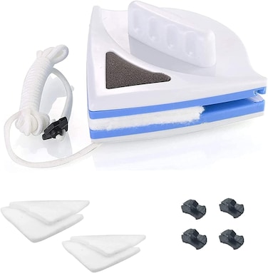 Kawax Double Sided Magnetic Window Cleaner, Window Cleaning Tools Glasses Cleaner Cleaning Brush(Pack of 1)