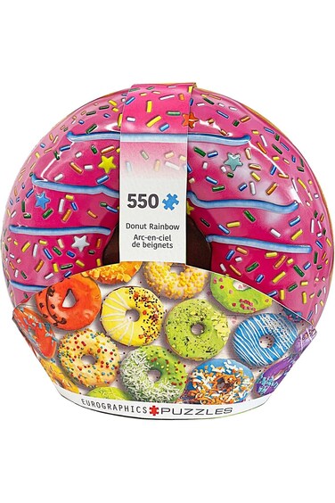 Eurographics Puzzle In Tin 550-Pcs Donut Rainbow 8551-5782