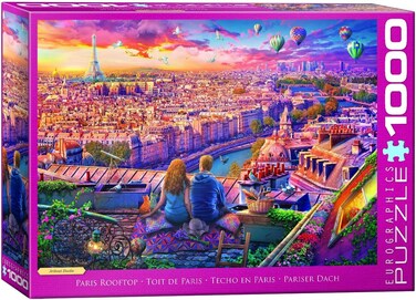 أحجية يوروغرافيكس 1000 باريس روف توب