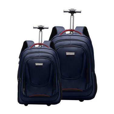 STARGOLD  Unisex Water Resistant Rolling Trolley Backpack With Adjustable Strap For School College Office Business And Travel 18 Inches