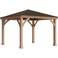 Yardistry 12x12 ft. Wood Gazebo with Aluminum Roof