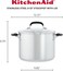 KitchenAid Stainless Steel Stockpot with Measuring Marks and Lid, 8 Quart