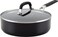 KitchenAid Hard Anodized Nonstick Saute/Fry Pan with Lid, 3 Quart, Color- Onyx Black