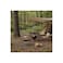 Outdoor Companion Foldable Camping Table with 4 Cup Holders &amp; Insulated Cooler