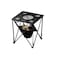 Outdoor Companion Foldable Camping Table with 4 Cup Holders &amp; Insulated Cooler