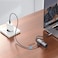 Powerology Aluminum Mini USB-C Hub Compact Multi-Port USB-C Adapter with High-Speed Data Transfer