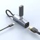 Powerology Aluminum Mini USB-C Hub Compact Multi-Port USB-C Adapter with High-Speed Data Transfer