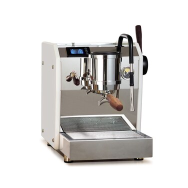 LePresso Dual Boiler Commercial Coffee Machine with Motion Sensor, 58mm Portafilter, Adjustable Temperature Control, Touchless Control, 10Bar Pump Pressure &ndash; White