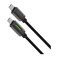 Powerology 60W Braided USB-C to USB C Cable, PD 60W, 1.2 Meter Length, 480 Mbps Data Transfer Speed, Braided PVC &amp; Zinc Alloy Material, Best Type C Cable for iPhone 17/16/15, S25/S24/S23 &ndash; Black