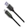 Powerology 12W Braided USB-A to USB-C Cable, 1.2 Meter Length, 480 Mbps Data Transfer, Safety Protection, Braided PVC &amp; Zinc Alloy Material, Best Type C Cable for iPhone 17/16/15, S25/S24/S23 &ndash; Black