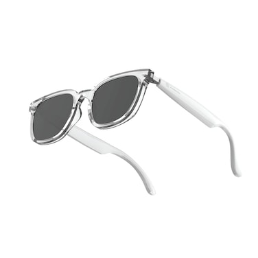 Powerology Smart Audio Sunglasses, UV Protection, 6 Hours Talk Time, 8 Hours Play Time, Bluetooth 5.4, Magnetic Charging, Auto-Pairing, Smart Touch Control &ndash; Transparent
