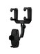 Porodo Rearview Mirror Phone Holder &ndash; Adjustable Bracket Car Mount with 360&deg; Rotation, Secure Grip, Hands-Free Viewing, Universal Smartphone Compatibility &ndash; Black