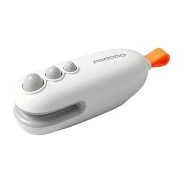 Porodo Lifestyle 2-in-1 Mini Bag Sealer and Cutter, USB-C Rechargeable Handheld Heat Sealer, Magnetic Design, Portable Sealing Machine for Sealing Plastic Snack Bags and Food Storage