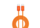 Porodo High-Speed USB-C to USB-C Cable with 60W Power Delivery, Cotton Braided Jacket, 480Mbps Data Transfer Speed, High-Speed Charging, Tangle-Free, Optimal Charging &ndash; Orange