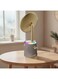 Makeup Mirror Wireless Charger &amp; Speaker with RGB Lights - 3-in-1 Bluetooth, Wireless Charging, and LED Mirror