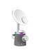 Makeup Mirror Wireless Charger &amp; Speaker with RGB Lights - 3-in-1 Bluetooth, Wireless Charging, and LED Mirror